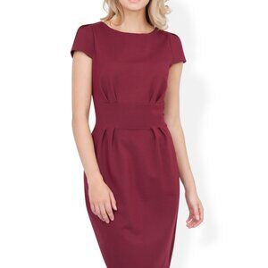 NWOT Maroon form fitted dress great for cocktail attire or business attire